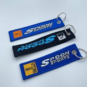 SPOON fabric keychain keyring set of 3 JDM brand new